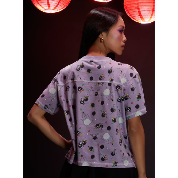 Studio Ghibli Spirited Away Soot Sprite Boxy Tee Shirt - Picture 3 of 3